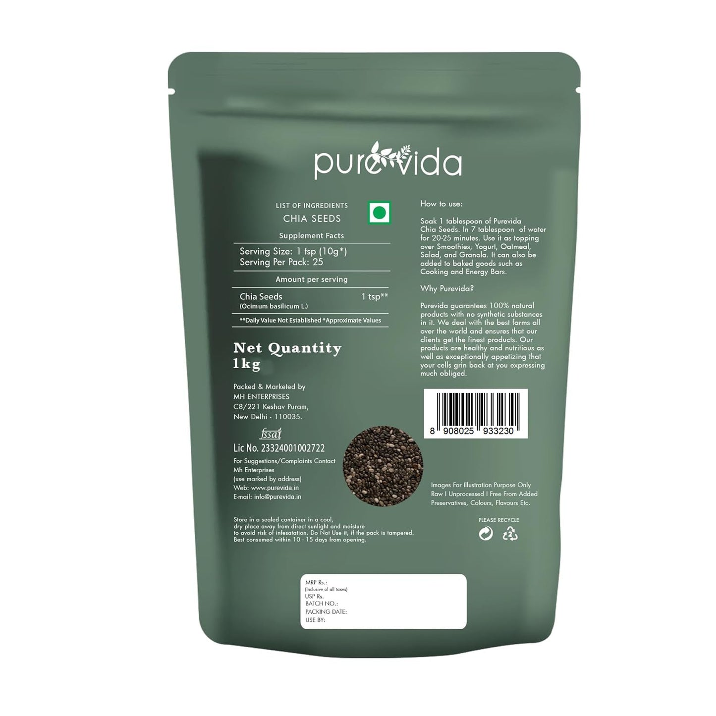 Purevida Chia Seeds