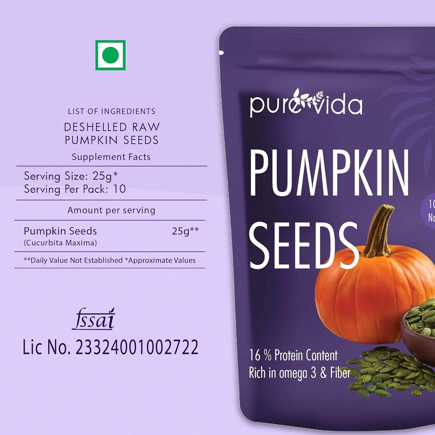 Purevida Pumpkin Seeds