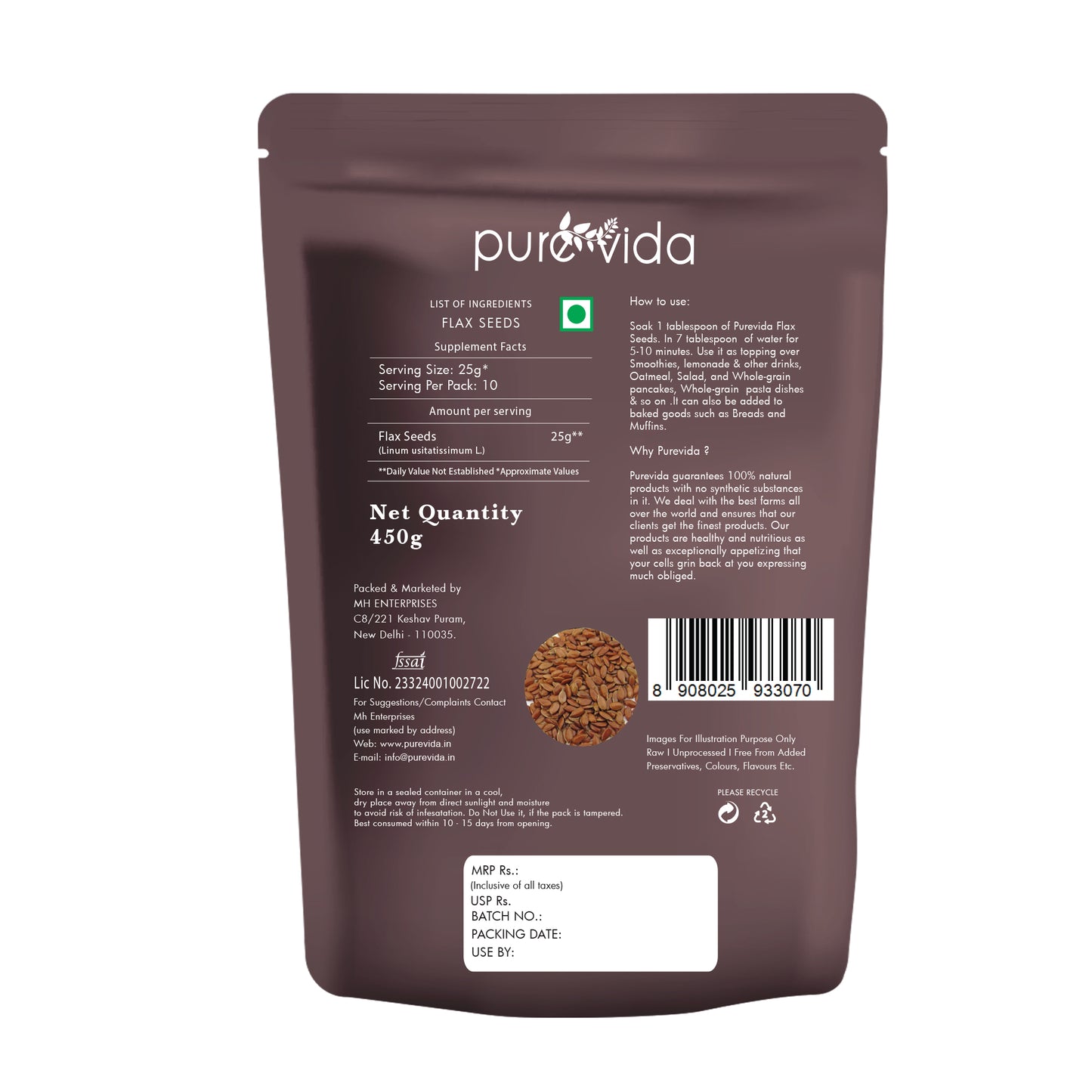 Purevida Flax Seeds