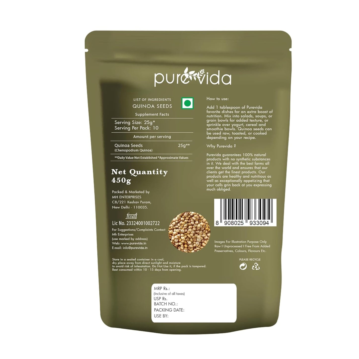 Purevida Quinoa Seeds