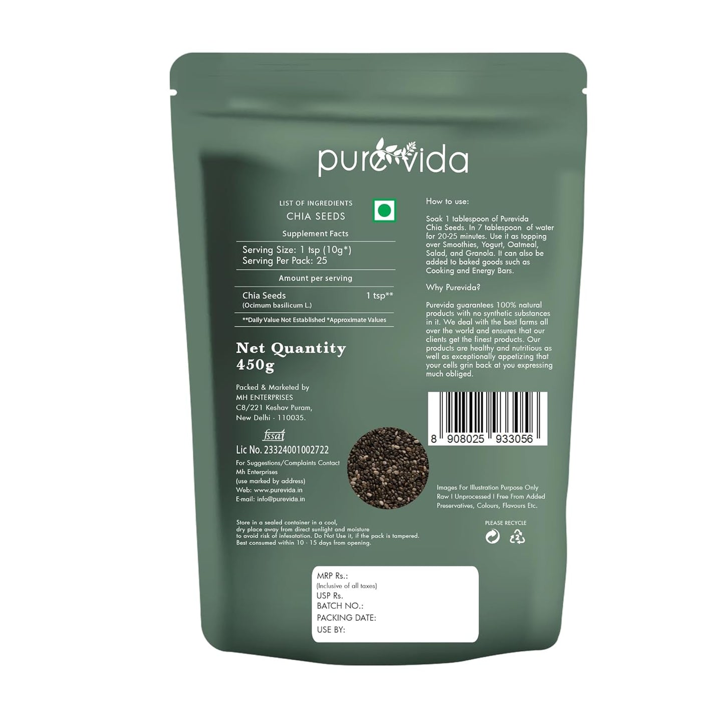 Purevida Chia Seeds